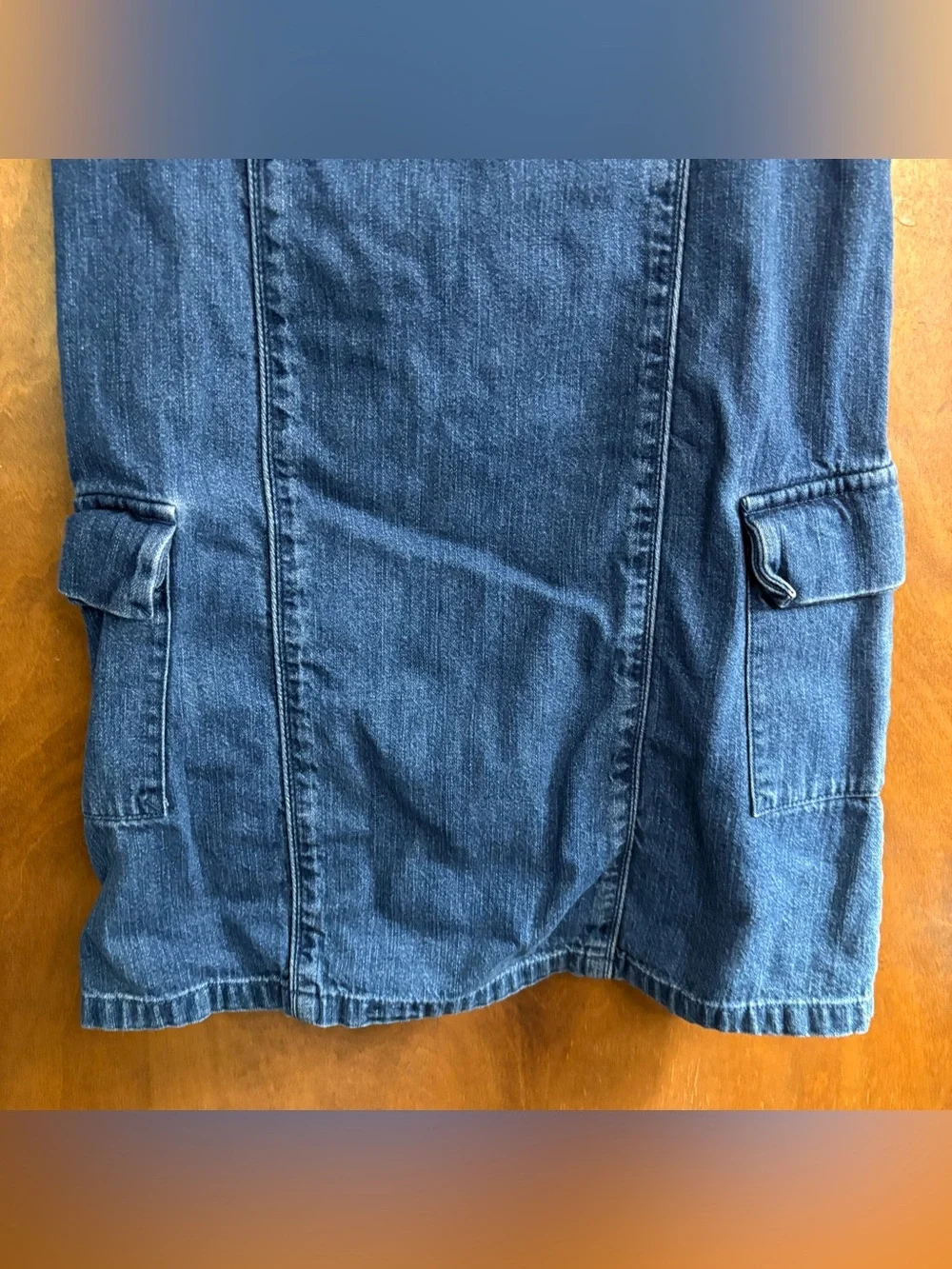 Vintage Gap Kid's Y2K Girl's Denim Jean Jumper Dress Embroidered Book Preppy 7/8